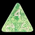 TDSO Glitter Green D4 Dice
