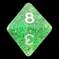 TDSO Glitter Green D8 Dice