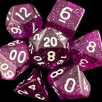 TDSO Glitter Purple 7 Dice Polyset