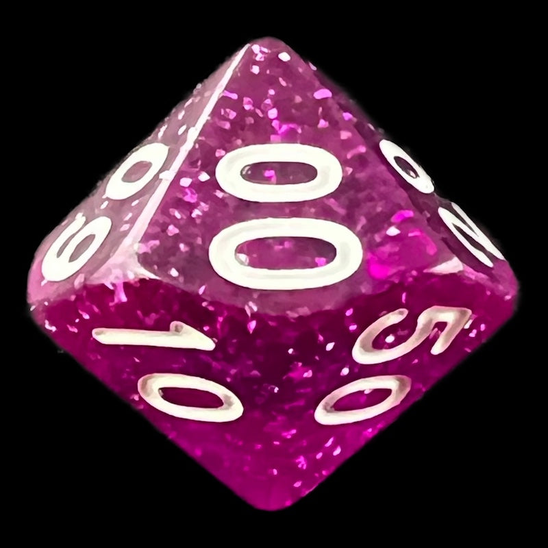 TDSO Glitter Purple Percentile Dice