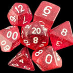 TDSO Glitter Red 7 Dice Polyset