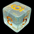 TDSO Iridescent Glitter Blue D6 Dice
