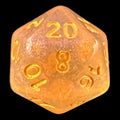 TDSO Iridescent Glitter Orange D20 Dice