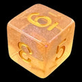 TDSO Iridescent Glitter Orange D6 Dice