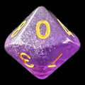 TDSO Iridescent Glitter Purple D10 Dice