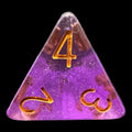 TDSO Iridescent Glitter Purple D4 Dice