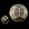 TDSO Metal Antique Silver 40mm D60 Dice