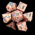 TDSO Metal Flying Dragon Copper Blue & Purple Colour Shift 7 Dice Polyset