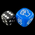 TDSO Opaque Blue Rock Paper Scissors 20mm D6 Dice