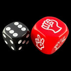 TDSO Opaque Rock Paper Scissors 20mm 6 x D6 Dice Set