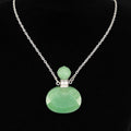 TDSO Potion Bottle Necklace - Oval Aventurine with Silver Chain