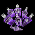 TDSO Potion Bottle Purple & Silver 7 Dice Polyset