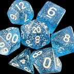 TDSO Glitter Blue 7 Dice Polyset