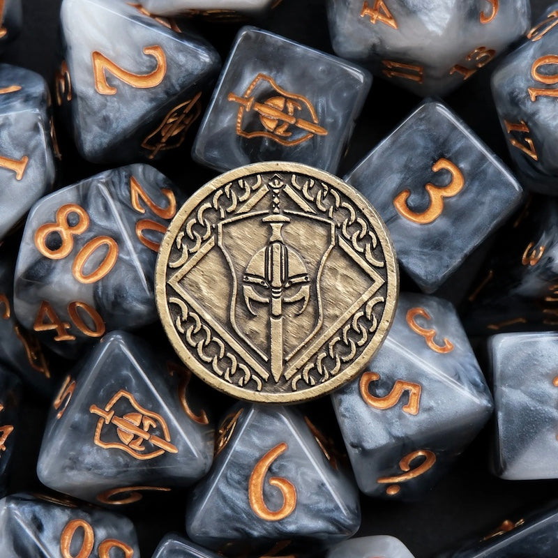 Tome of Combat (2026 Edition) - 10 Dice Polyset / Coin / Dice