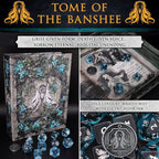 Tome of the Banshee - 10 Dice Polyset / Coin / Dice Tray