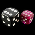 Würfelzeit Silkki Satin Purple & Silver 12mm D6 Spot Dice