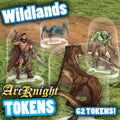 ArcKnight Flat Plastic Miniatures - Wildlands - 62 Minis