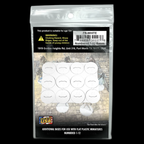ArcKnight Additional Round Bases Numbered 1-12 - Opaque White