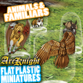 ArcKnight Flat Plastic Miniatures - Animals & Familiars - 62 Minis
