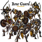 ArcKnight Flat Plastic Miniatures - Bone Guard Warband - 10 Minis