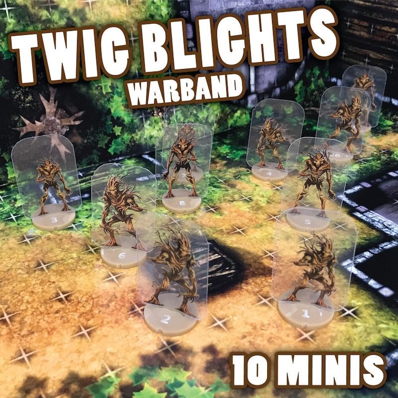 ArcKnight Flat Plastic Miniatures - Twig Blights Warband - 10 Minis