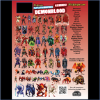 ArcKnight Flat Plastic Miniatures - Demonblood - 62 Minis