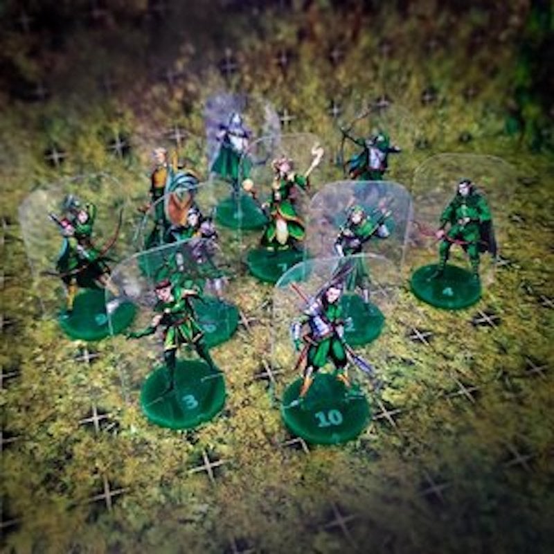 ArcKnight Flat Plastic Miniatures - Sylvan Guard Warband - 10 Minis