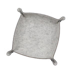 Folding Heathered Felt Dice Tray - Arctic