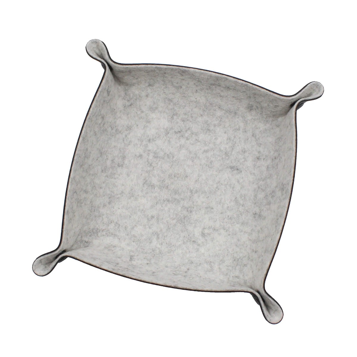 Folding Heathered Felt Dice Tray - Arctic