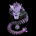 Articulated Iridescent Purple & Black 'Pet' Dragon - Huge