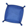 Folding Heathered Felt Dice Tray - Azure
