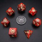 Dice Tomes Barbarian 7 Dice Polyset + Coin