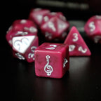 Dice Tomes Bard 7 Dice Polyset + Coin