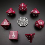 Dice Tomes Bard 7 Dice Polyset + Coin