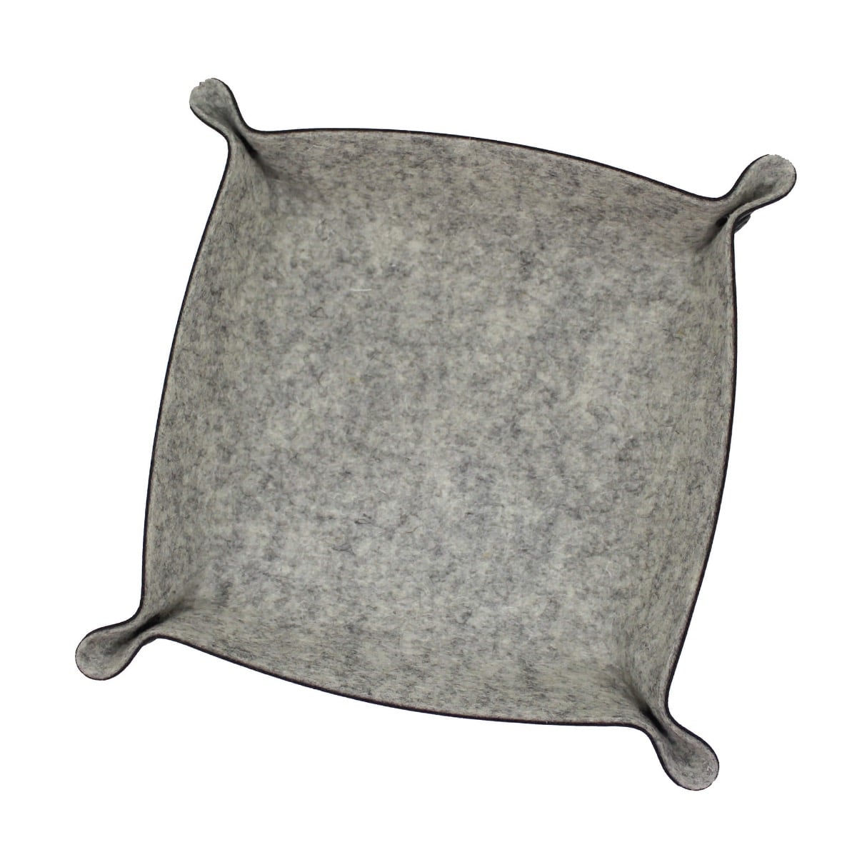 Folding Heathered Felt Dice Tray - Blizzard