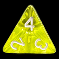 TDSO Bright Gem Citrine D4 Dice