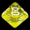 TDSO Bright Gem Citrine Percentile Dice