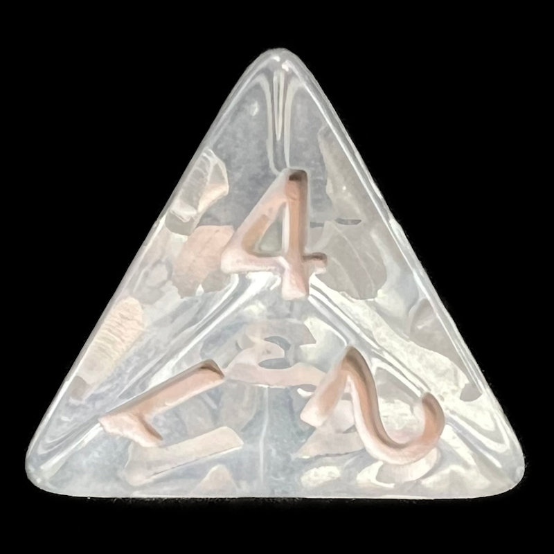 TDSO Bright Gem Diamond D4 Dice