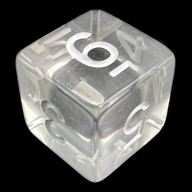 TDSO Bright Gem Diamond D6 Dice