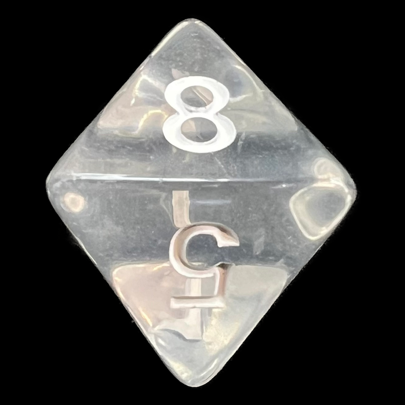 TDSO Bright Gem Diamond D8 Dice
