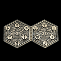 TDSO Metal Crit & Miss Character Class Bronze D2 Dice Coin