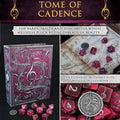 Tome of Cadence (Bard) - 10 Dice Polyset / Coin / Dice Tray