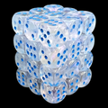 Chessex Borealis Icicle & Light Blue Luminary 36 x D6 Dice Set