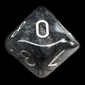 Chessex Borealis Light Smoke & Silver Luminary D10 Dice