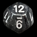 Chessex Borealis Light Smoke & Silver Luminary D12 Dice