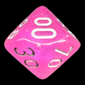 Chessex Borealis Pink & Silver Luminary Percentile Dice