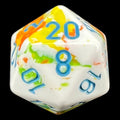 Chessex Brush Breezy with Blue D20 Dice