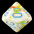 Chessex Brush Breezy with Blue Percentile Dice