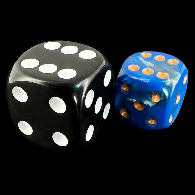 Chessex Brush Wavebreak with Gold 36 x D6 Dice Set