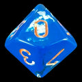 Chessex Brush Wavebreak with Gold D10 Dice